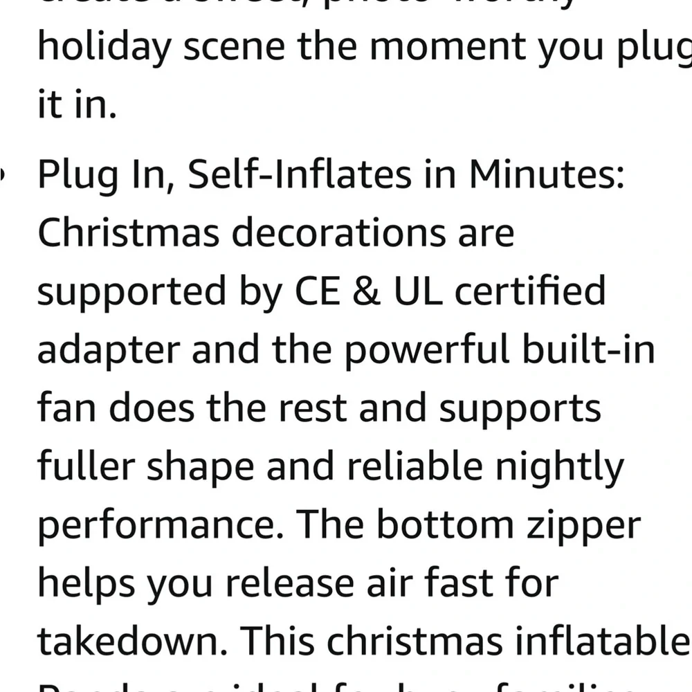 Inflatable Panda with Santa Hat and Gift - Picture 6 of 7